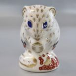 Royal Crown Derby bone china Collectors Guild paperweight 'Derby Dormouse' in original box. (B.P.
