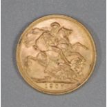 Gold full Sovereign dated 1907. (B.P. 21% + VAT)