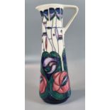 Modern Moorcroft pottery tube lined ewer jug 'Tribute to Charles Rennie Mackintosh', probably