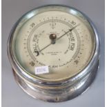 H. Hughes & Son Ltd London improved marine aneroid ships barometer. (B.P. 21% + VAT)