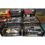 Collection of ten Maisto Special Edition 1:18 scale model diecast vehicles all in original boxes, to