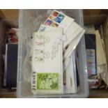 All World collection of stamps loose, in packets, on pages, covers etc. in three plastic boxes. (B.