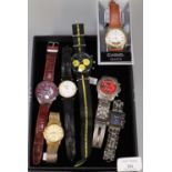 Collection of modern gents wristwatches to include Rotary, Accurist etc. (B.P. 21% + VAT)