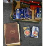 Box of books to include: Readers Digest, Rothman's rugby league and football year books, Sky