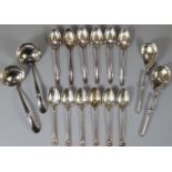 Bag of assorted silver spoons: teaspoons etc. 7.6 troy oz approx. (B.P. 21% + VAT)