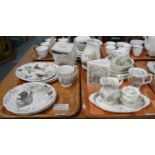 Two trays of china to include: Royal Doulton 'The Picnic' from the Brambley Hedge gift collection