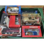 Tray of assorted diecast model vehicles, all in original boxes to include: Tonka, Polistil etc. (B.