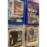 Four boxes of James Bond 007 diecast model vehicles with The James Bond Car Collection magazines. (