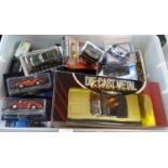 Plastic box of assorted diecast model vehicles, in original packaging, to include: Road Signature