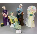 Four Royal Doulton bone china figurines, to include: 'Ascot', Good Day Sir', 'Good Friends' and '