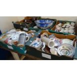 Five boxes of assorted china. (5) (B.P. 21% + VAT)
