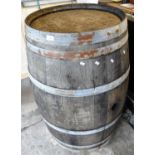 Early 20th century oak coopered barrel. (B.P. 21% + VAT)
