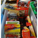 Box of assorted diecast model vehicles, to include: Texaco Old Timer Collection replica 1940s
