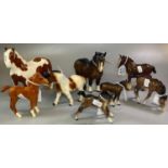 Collection of Beswick horses and foals, Shetland Pony etc. (8) (B.P. 21% + VAT)