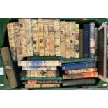 Box of books to include: twelve volumes by Arthur Ransome including 'Swallows and Amazons', 'Peter