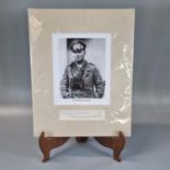 Field-Marshal Erwin Rommel, a mounted photographic print with original matted signature, signed in