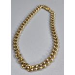 14ct gold curb link bracelet marked 585. 15.5g approx. 21cm long approx. (B.P. 21% + VAT)