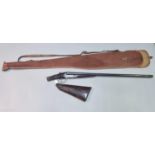 Gallyon & Son 16 bore box lock ejector shotgun, having 28 inch barrels, scroll engraved action,