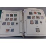 USA used collection of stamps on special pages in three albums 1851-2004 period with commemoratives,
