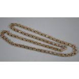 9ct gold curb link chain stamped 375, 44cm long approx. 8.1g approx. (B.P. 21% + VAT)