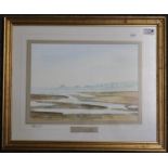 R A Richards (Welsh contemporary), 'View to Mumbles Head', signed and inscribed with date verso.