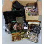 Large collection of assorted coinage, GB and Foreign. (B.P. 21% + VAT)