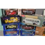 Collection of diecast model vehicles in original boxes to include: 124th Motormax (2), Ravell 1:18