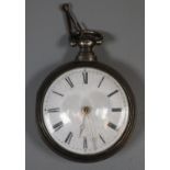 18th/Early 19th century gilt metal pair cased pocket watch, the verge movement marked 'William March