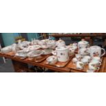 Ten trays of Royal Worcester mostly 'Evesham' design items to include: cake stands, 16 piece