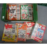 Collection of vintage Viz magazines, together with Zit magazine issue one. (B.P. 21% + VAT)