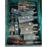Crate containing a large collection of vintage bottles, assorted. (B.P. 21% + VAT)