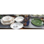 Two trays of fish design ceramic items to include: Lord Nelson ware plates in various sizes, Royal