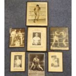 Collection of Boxing memorabilia to include: Frank Moody British Middle and Cruiser Weight Champion,