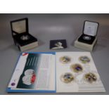 The 75th anniversary of VE Day fine silver proof coin, in original case, together with Her Majesty