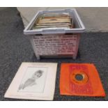 Collection of 7" records to include: Judge Dread, The Byrds, Duke Ellington, Louis Armstrong, Sinead