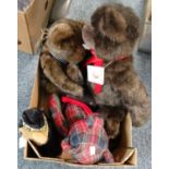 Box of Boyds teddy bears, to include: 'Michael Q Minksley', 'Sterling', Teddy Woolsey' etc. (B.P.