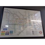 Transport for London modern classic design map of the London Underground reference LTM FA a 09.04.