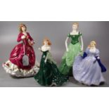 Three Royal Worcester bone china figurines to include: 'Joy' , 'Emily' and 'Susannah' figurine of