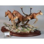 Border Fine Arts 'Highland Chase' sculpture. (B.P. 21% + VAT)