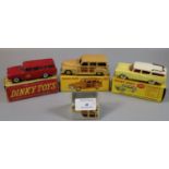 Dinky toys 344 estate car, together with a Dinky toys 257 Canadian Fire chief's car and a Dinky toys