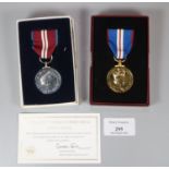 Queen Elizabeth II Golden Jubilee Medal in original fitted case with certificate, together with