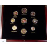 18 commemorative coin collection, the predecimals of George VI and the predecimals of Elizabeth