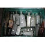 Crate containing a large collection of vintage bottles, assorted. (B.P. 21% + VAT)