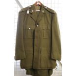 British Army Officer's long jacket with trousers, having SAS badges and insignia. (B.P. 21% + VAT)