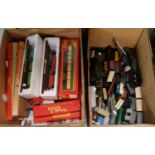 box of mainly OO gauge Triang model railway rolling stock in original boxes, one Mainline