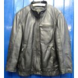 Vintage 'Woodland Leather' size 2XL bomber jacket. (B.P. 21% + VAT)
