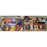 Two trays of assorted diecast model vehicles, various, also including Scalextric vintage