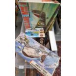 Collection of assorted model aircraft construction kits to include: Airfix 1/72 scale Sunderland