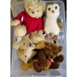 Collection of mainly modern soft toys: teddy bears, animals, birds etc. (B.P. 21% + VAT)