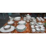Five trays of Wedgwood 'Lambourn' design items to include: twenty two piece tea set with teapot,
